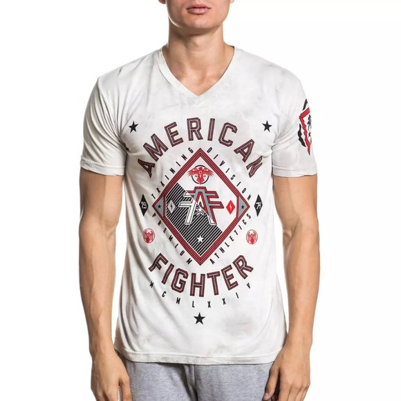 AMERICAN FIGHTER GARDNER Men's T-Shirt S/S Biker M - Picture 10 of 10